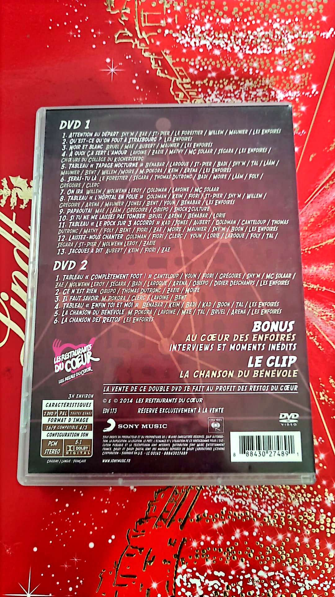 BON ANNIVERSAIRE LES ENFOIRÉS 2 DVD