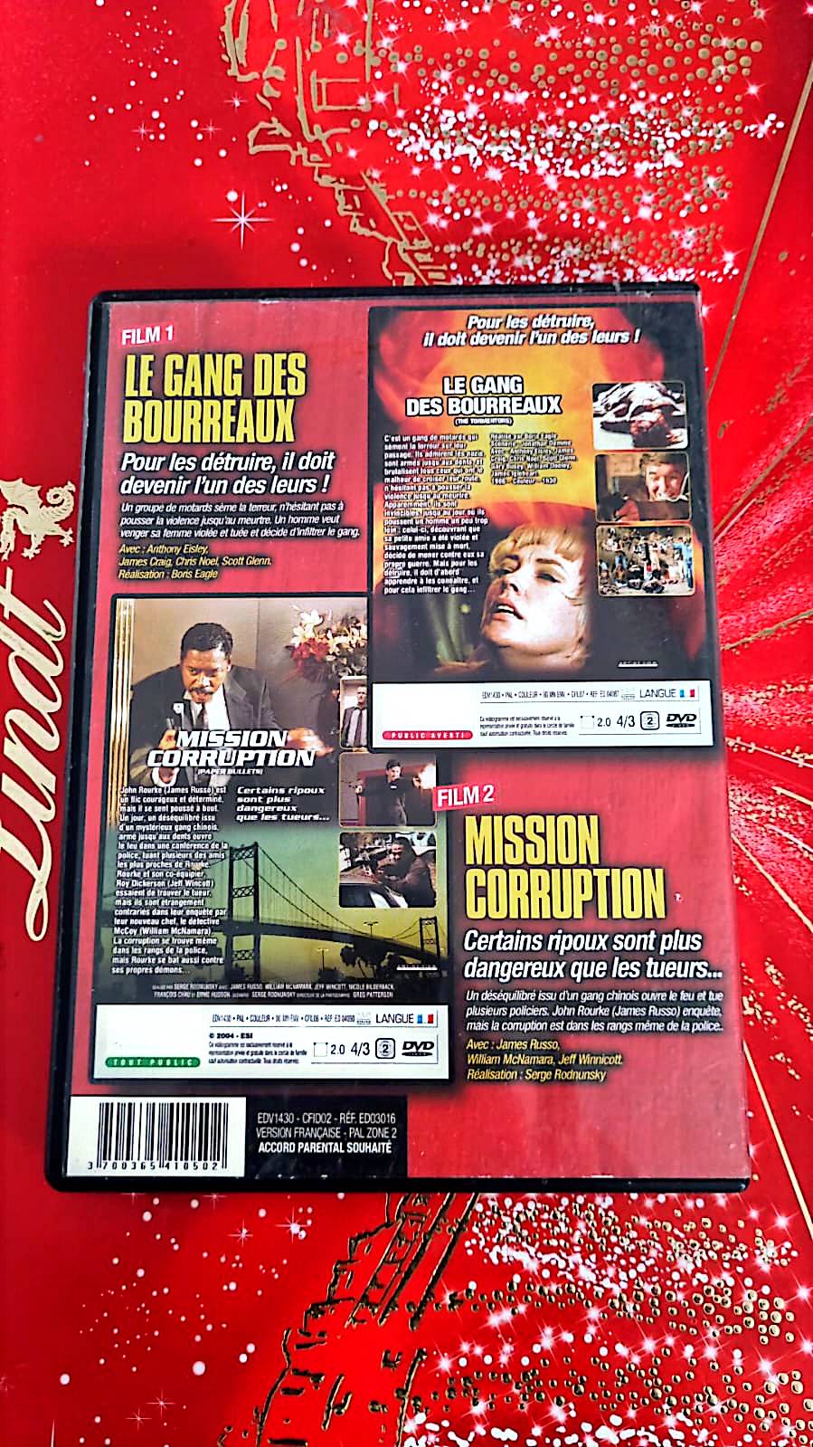 Dvd Collection 2 Films 100% Thriller Le Gang Des Bourreaux - Mission Corruption