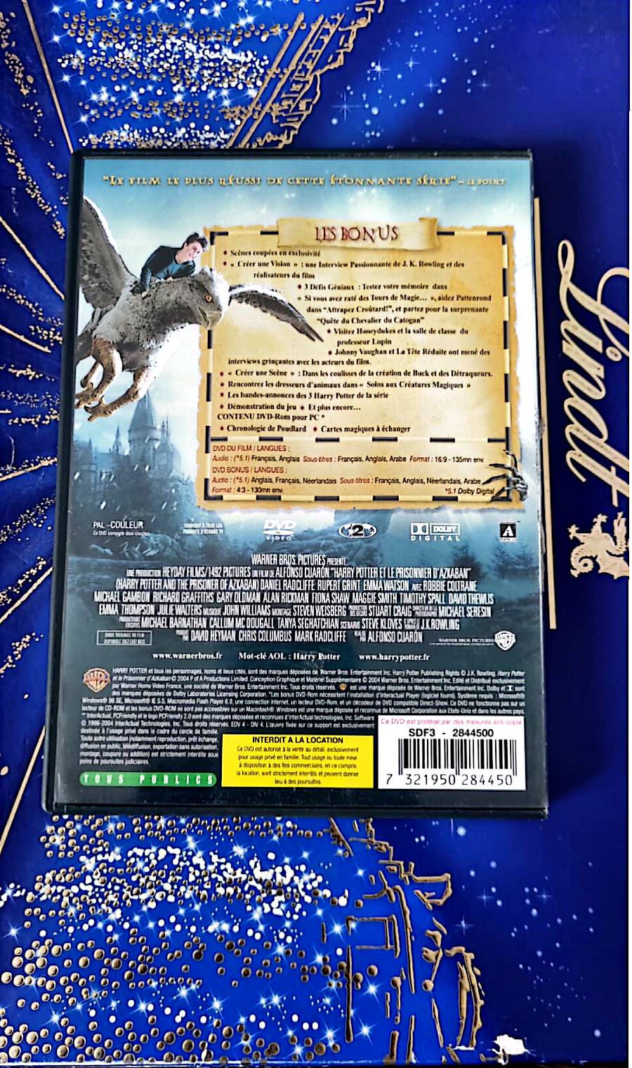 DVD : harry potter et les prisonniers d'azkaban