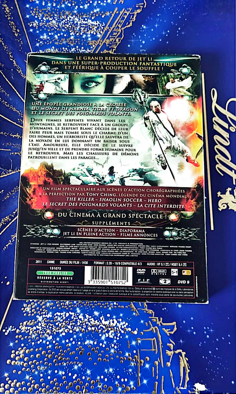 DVD : jet li le sorcier et le serpent blanc en DVD 0