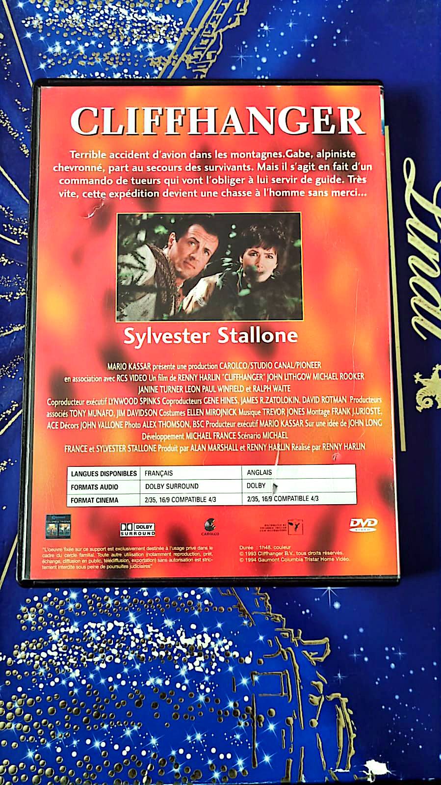 DVD : cliffhanger