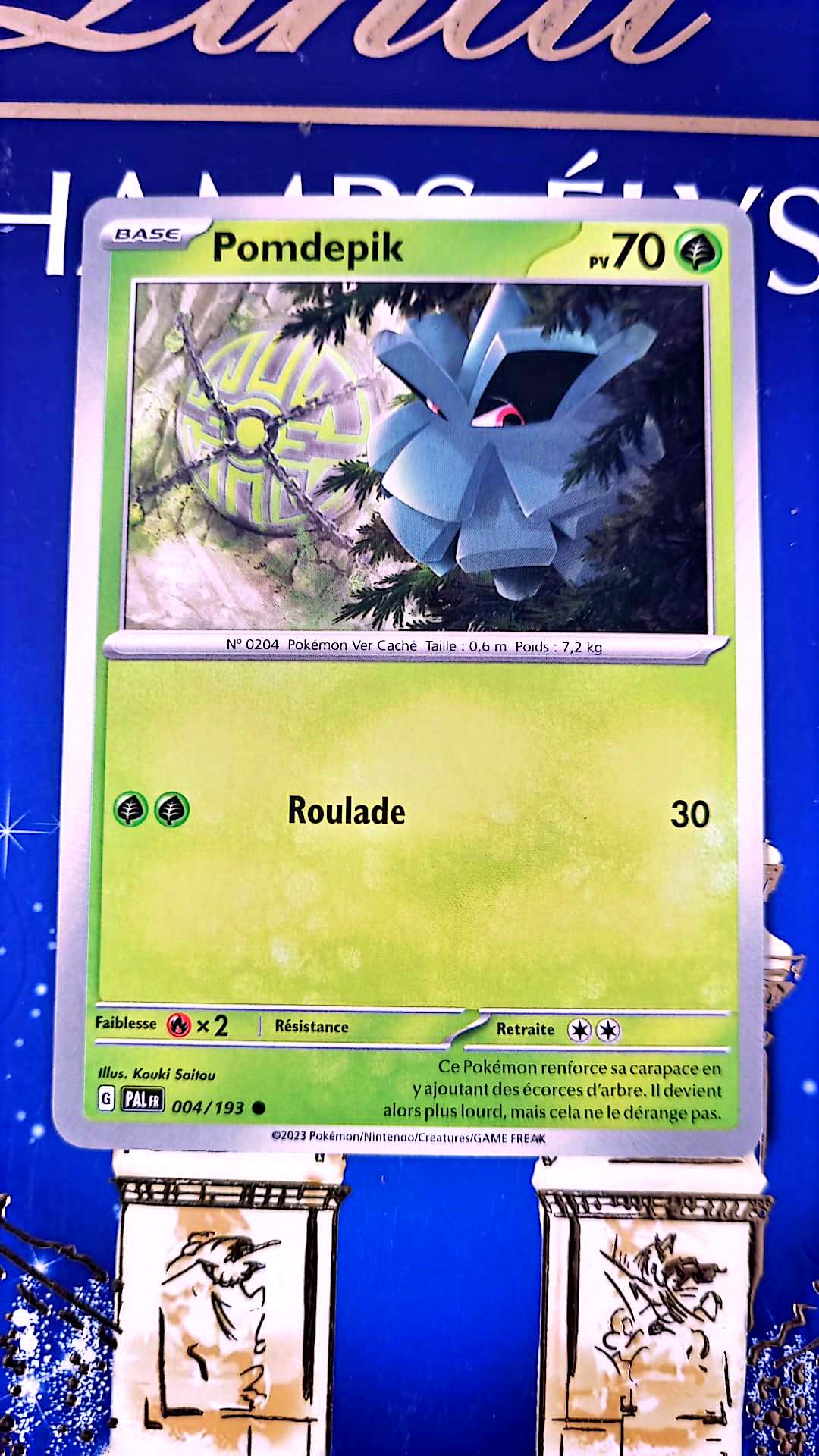 Carte Pokémon Pomdepik – PV 70 – Attaque Roulade – Édition Officielle
