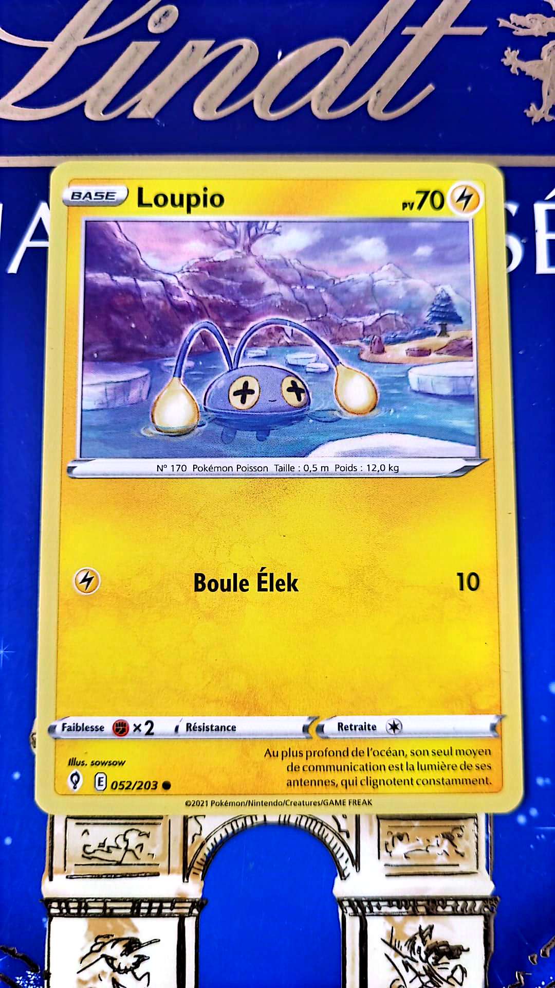 Carte Pokémon Loupio – PV 70 – Attaque Boule Élek – Édition Officielle