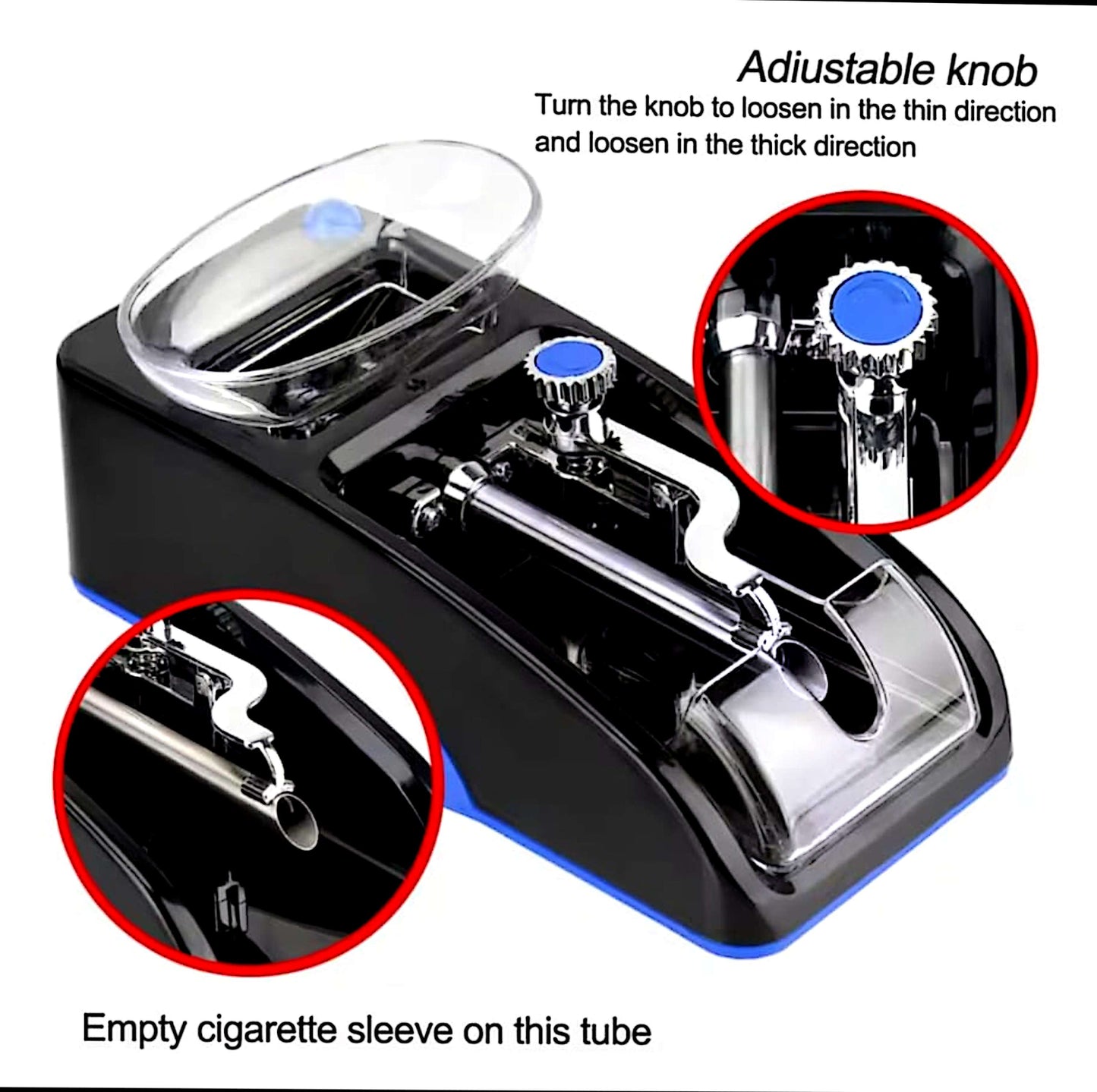 Machine électrique automatique à rouler les cigarettes – 110/230 V