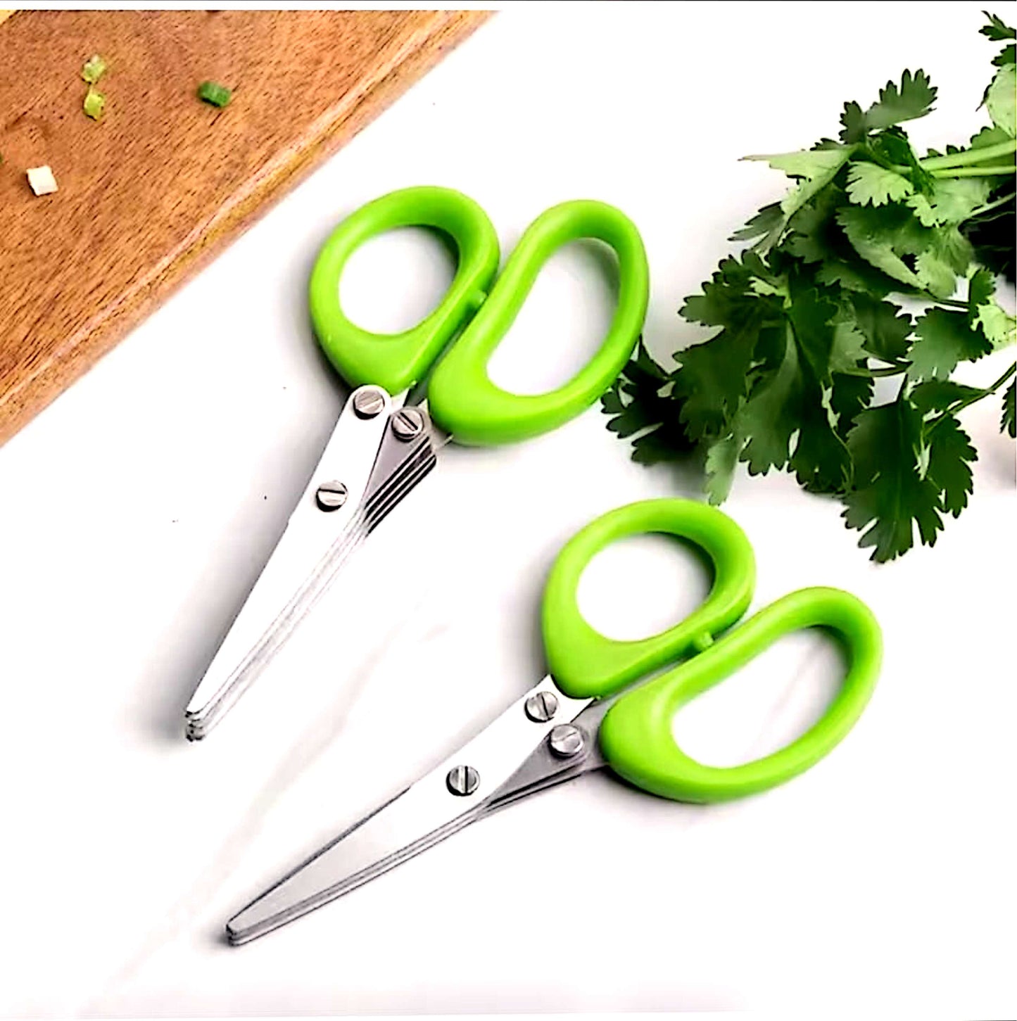 Ciseaux de cuisine multifonctions en acier inoxydable 5 lames