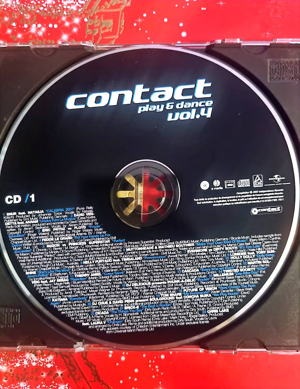 Contact – Play & Dance Vol. 4 – Double CD Compilation Dance 2 cd sans boîtier cd audio