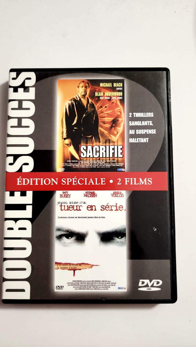 Double Success – Sacrificed / Diary of a Serial Killer – 2-Movie DVD Used