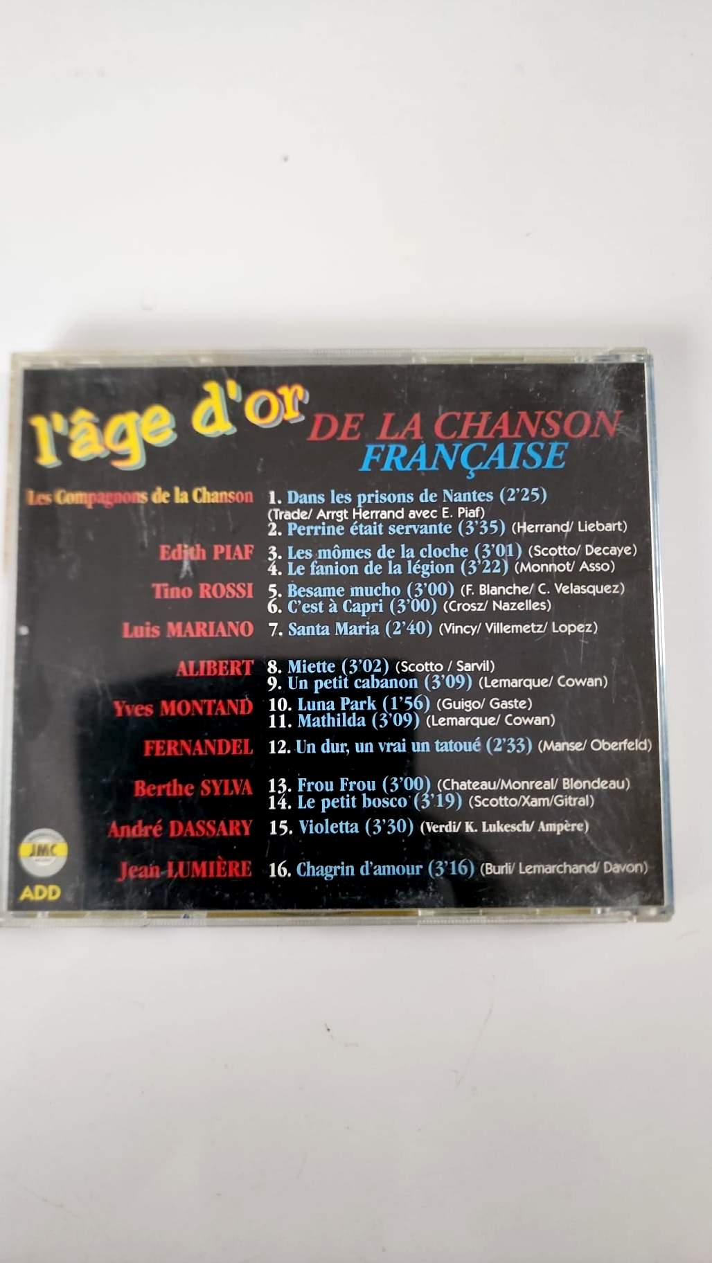 L’âge d’or de la chanson française – Vol. 4 – Compilation CD