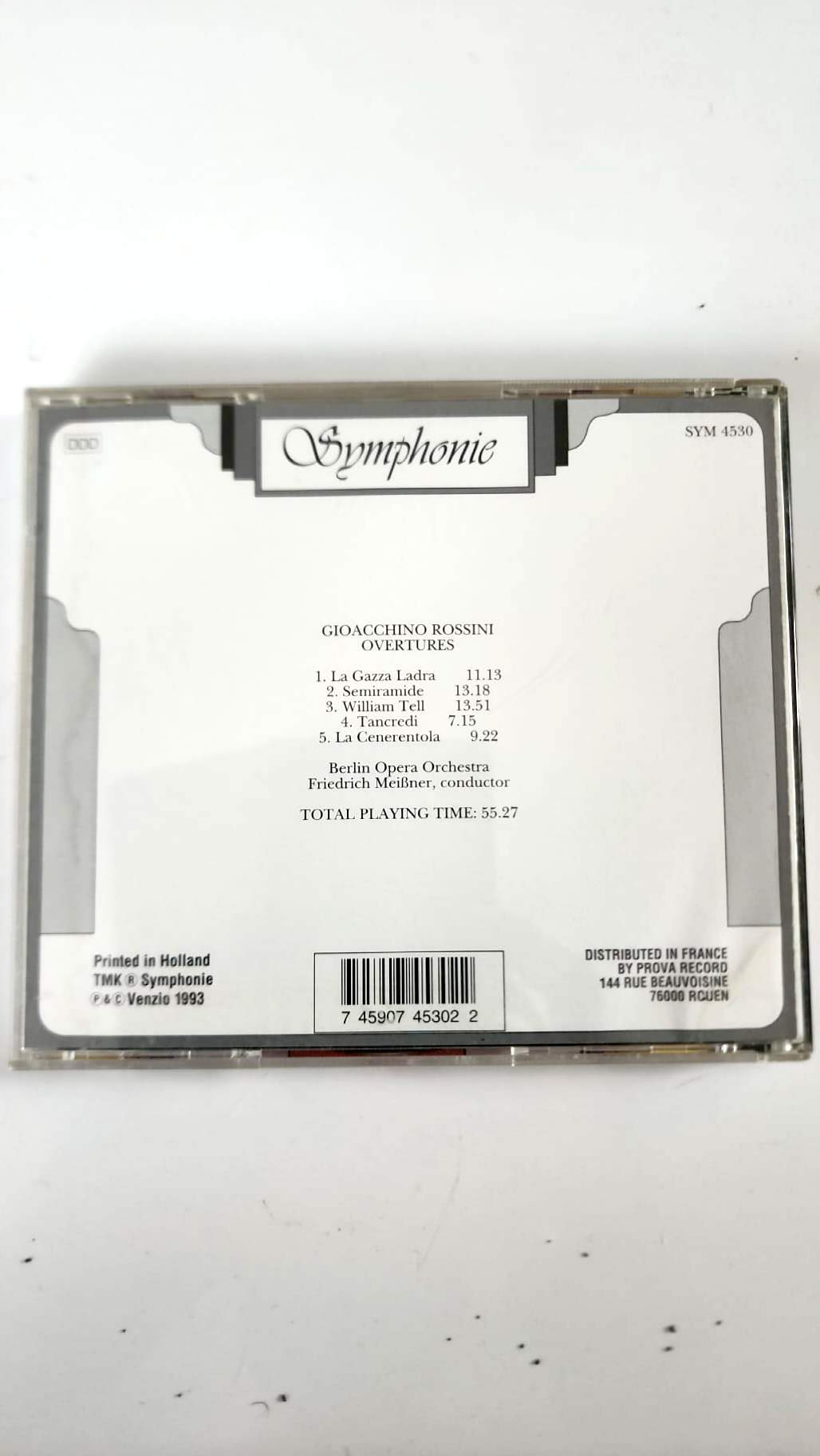 Rossini – Ouvertures – Berlin Opera Orchestra, Friedrich Meißner – CD Symphonie
