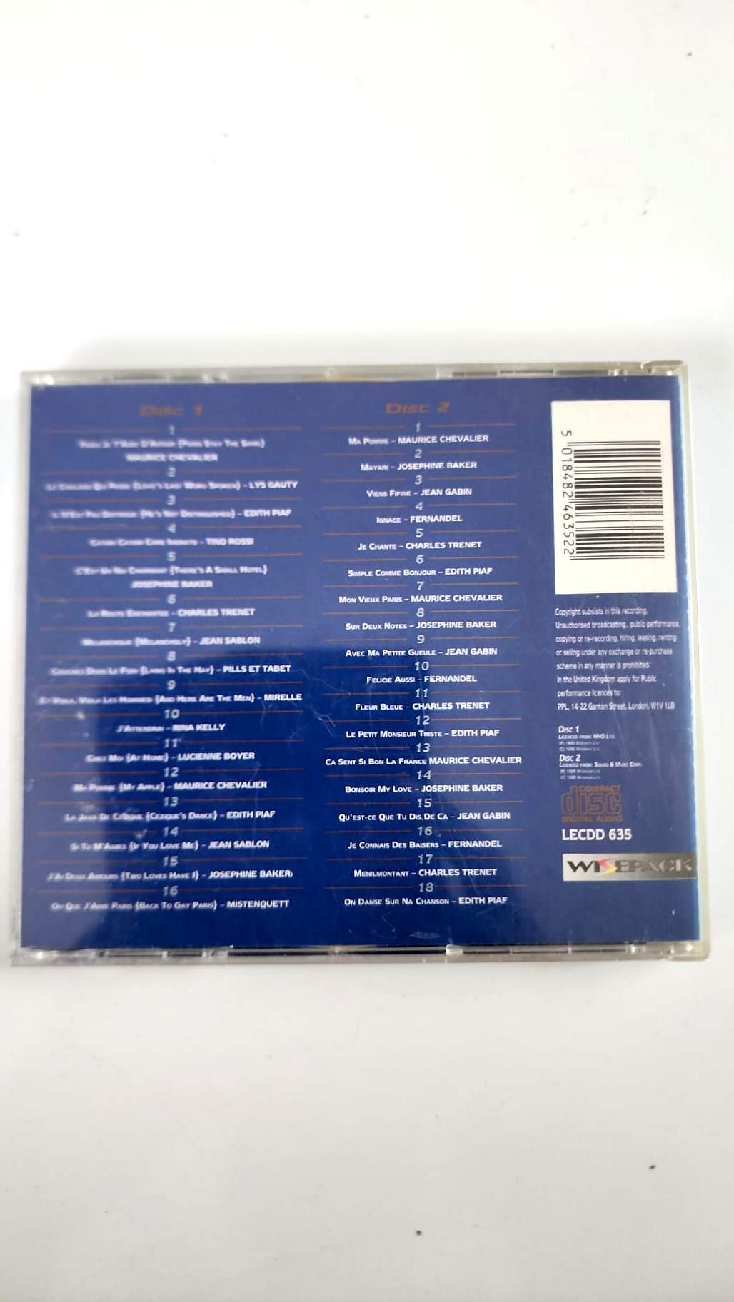 French Collection – The Essential Collection – Compilation chanson française – 2 CD