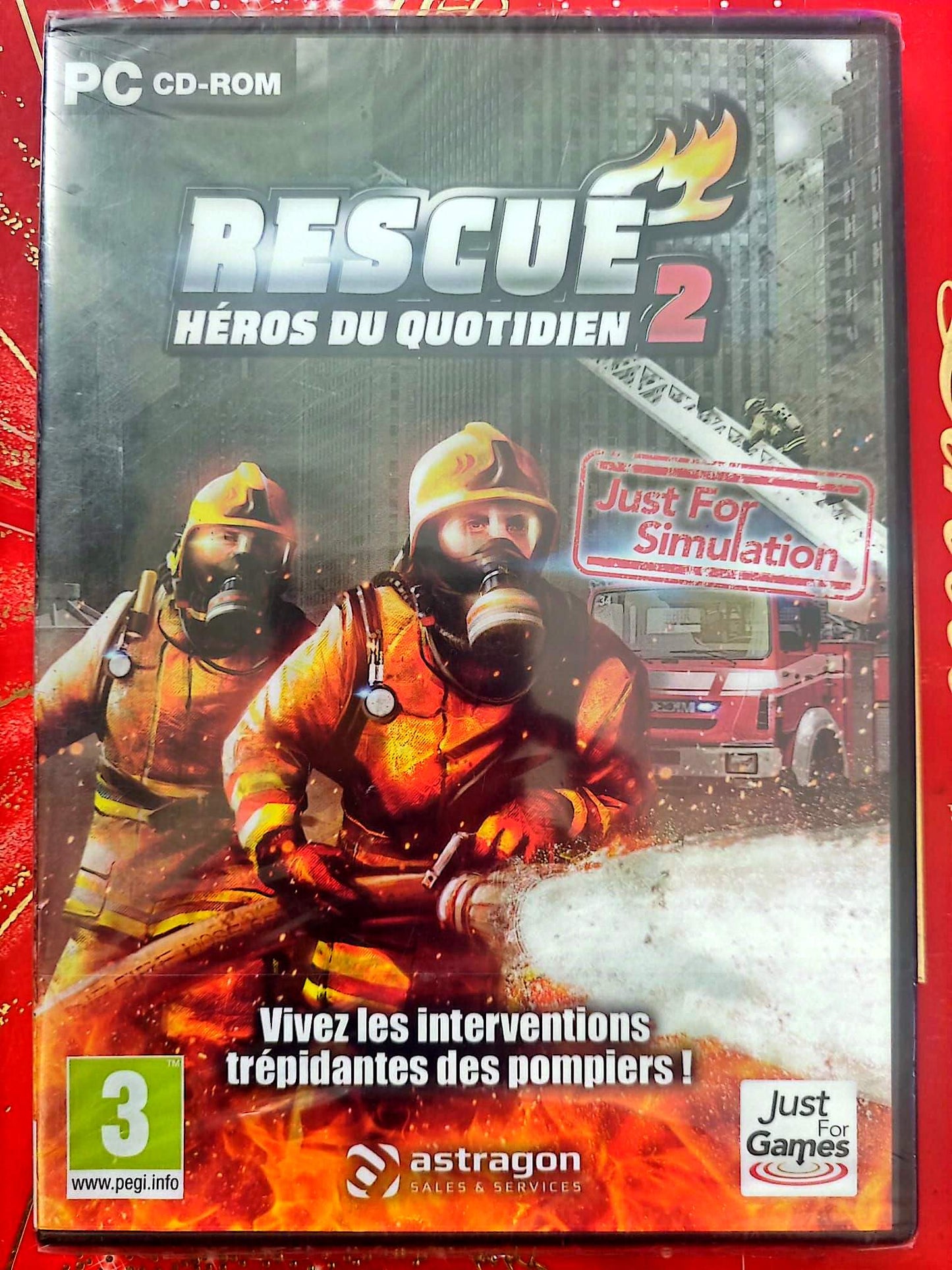 Rescue 2 Héros du Quotidien PC CD-ROM Neuf Sous Blister Jeu en Français Simulation Pompiers Astragon PEGI 3+