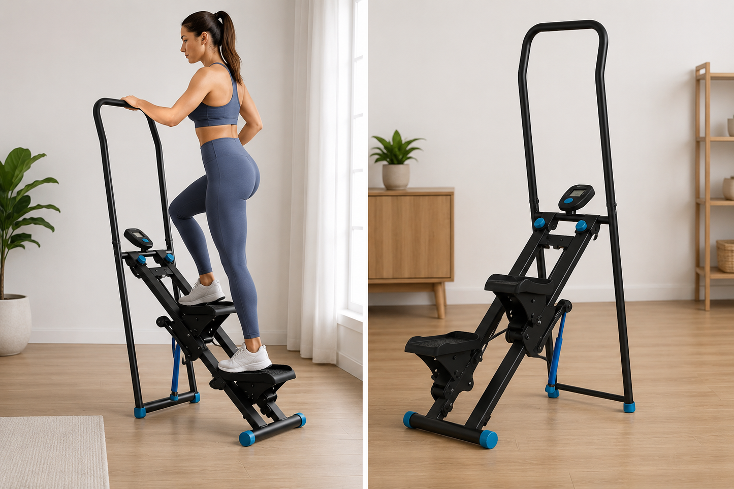 Stepper Fitness Pliable Cardio Maison Appareil d’Entraînement Complet Jambes Fessiers Endurance Équipement Sport Intérieur