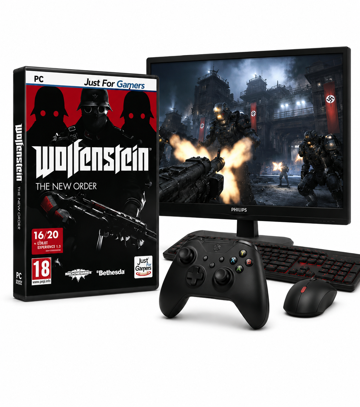 Wolfenstein The New Order PC Jeu de Tir FPS Action Science-Fiction Bethesda Version Française