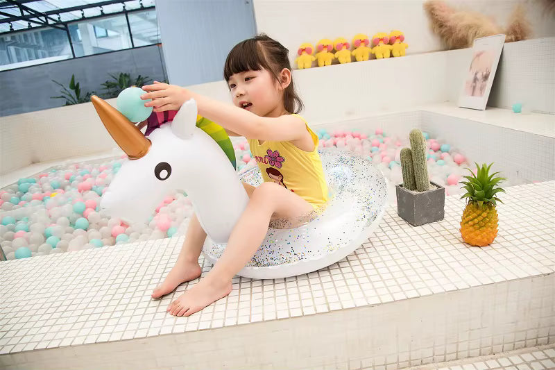 Bouée Gonflable Licorne pour Enfant – Anneau de Natation Piscine et Plage – Flotteur Été Enfant Sécurisé – Jouet Piscine Gonflable