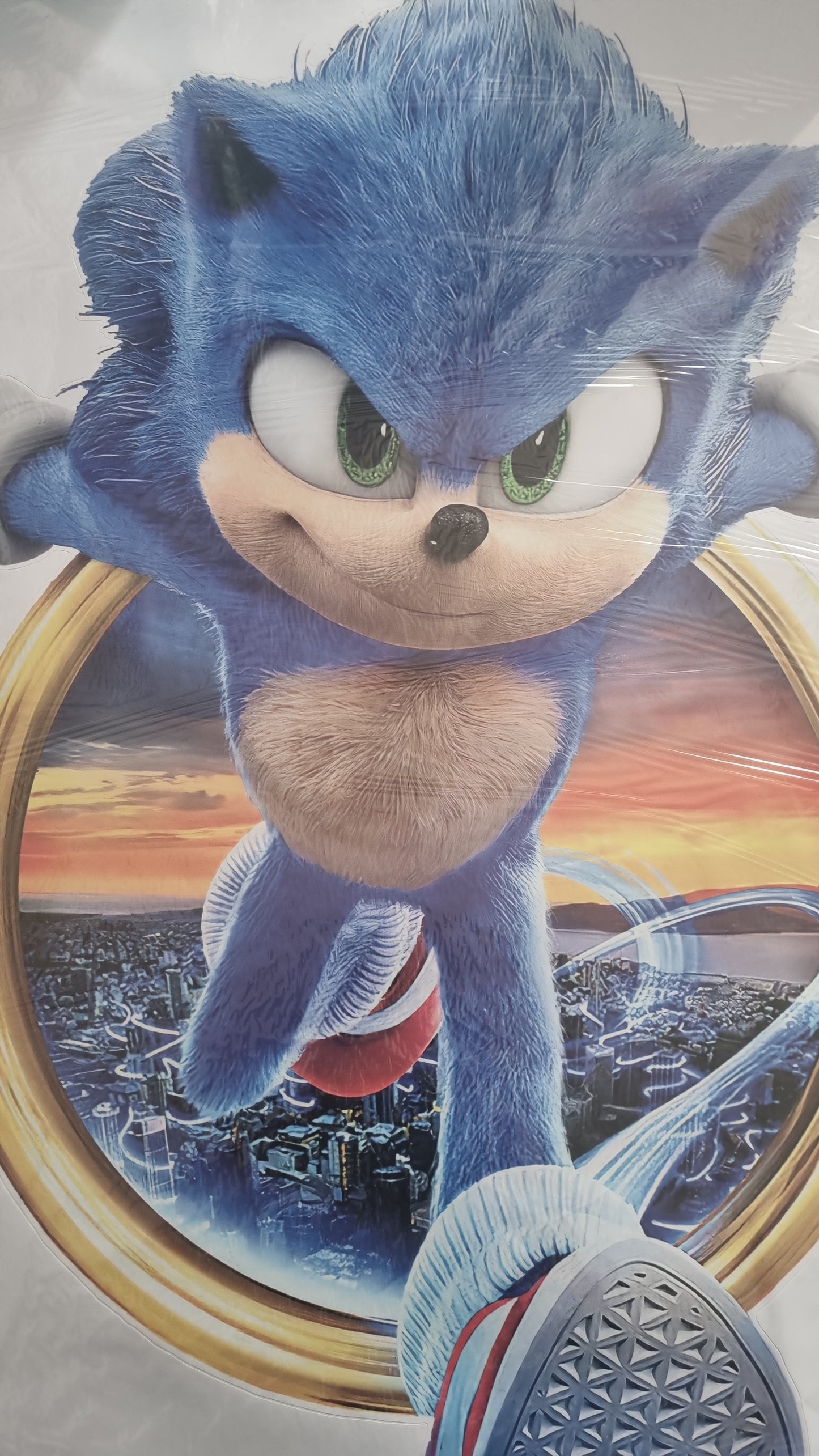 Stickers mural Sonic le hérisson – Grand format 90x60 cm – Déco chambre enfant, gaming, animation, super-héros – 8