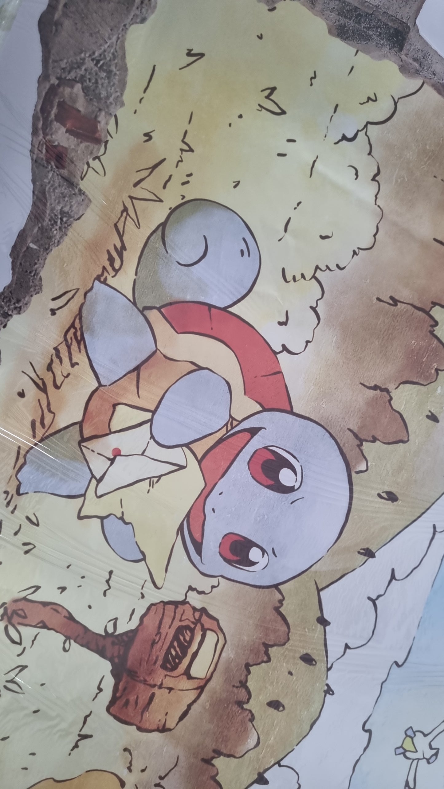 Stickers mural Pokémon – Pikachu & Carapuce style dessin animé – Grand format 90x60 cm – Décoration murale chambre enfant – 8