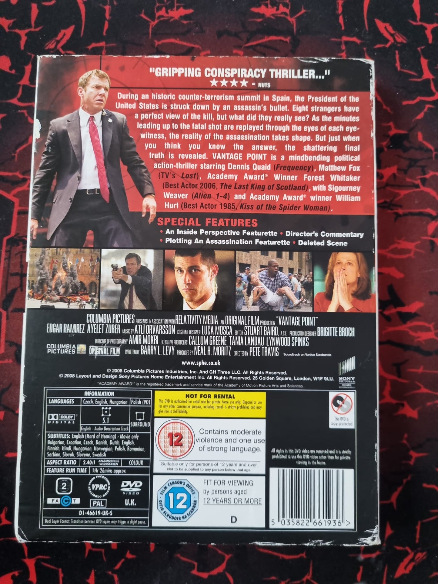 Vantage Point dvd