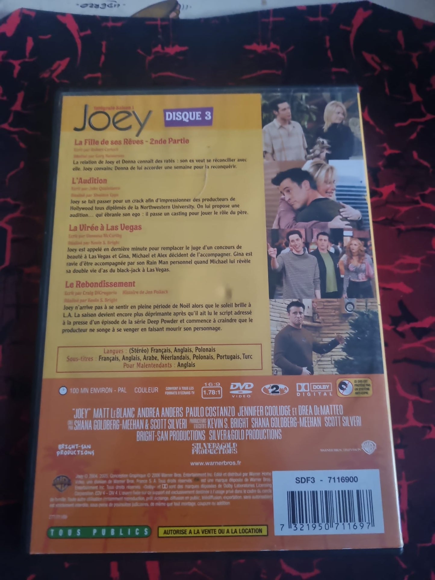 Joey – Intégrale Saison 1 Disque 3 (Épisodes 9 à 12) – Série TV Comédie – DVD