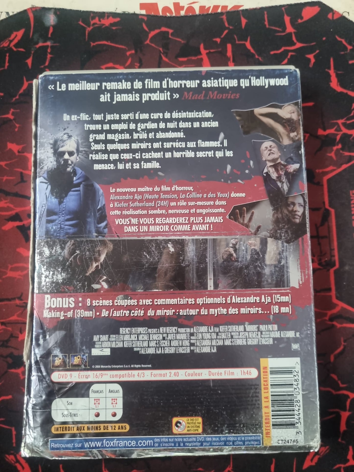 DVD Mirrors – Film d’horreur avec Kiefer Sutherland