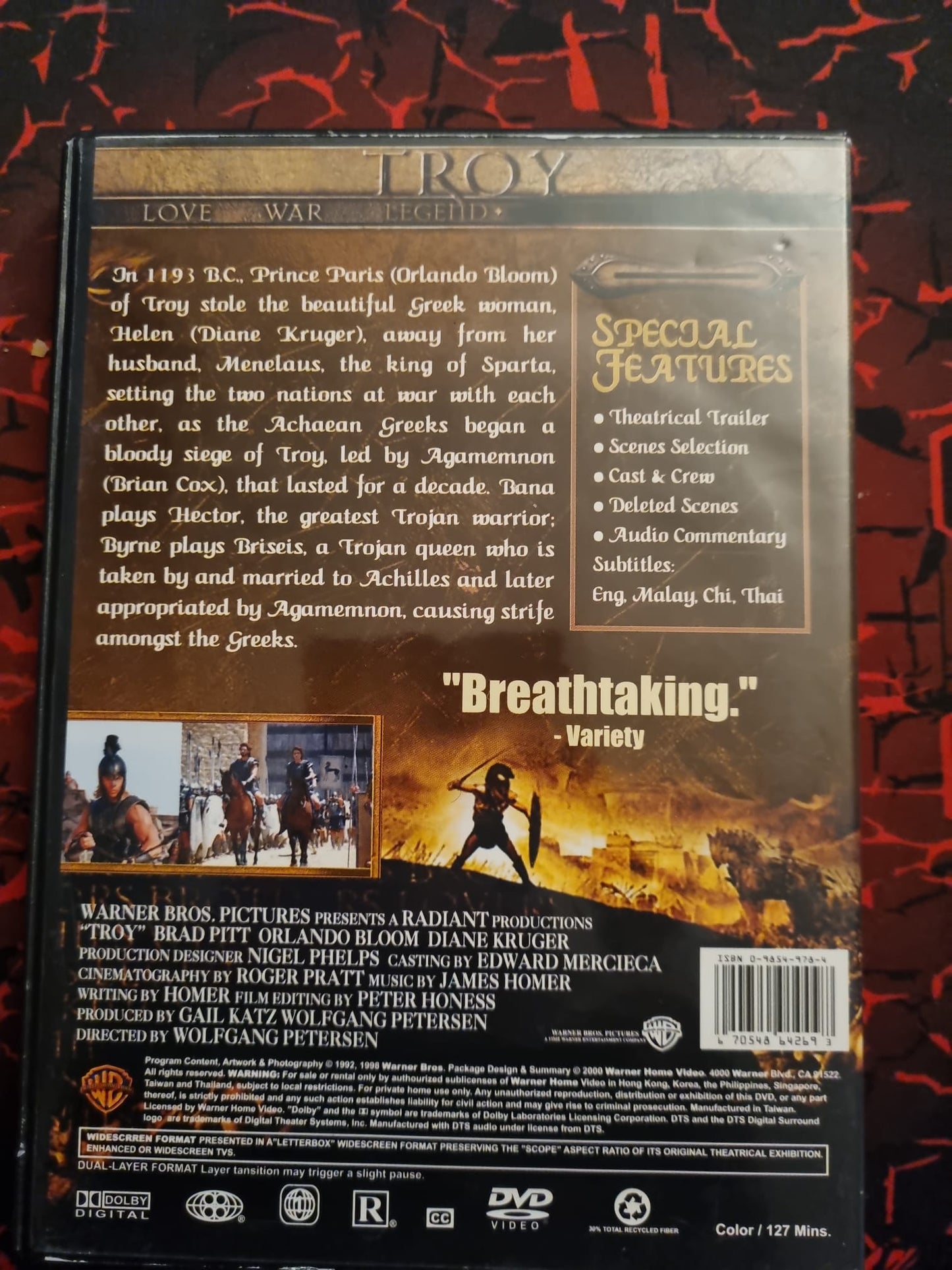 Troy (DVD) – Film épique avec Brad Pitt