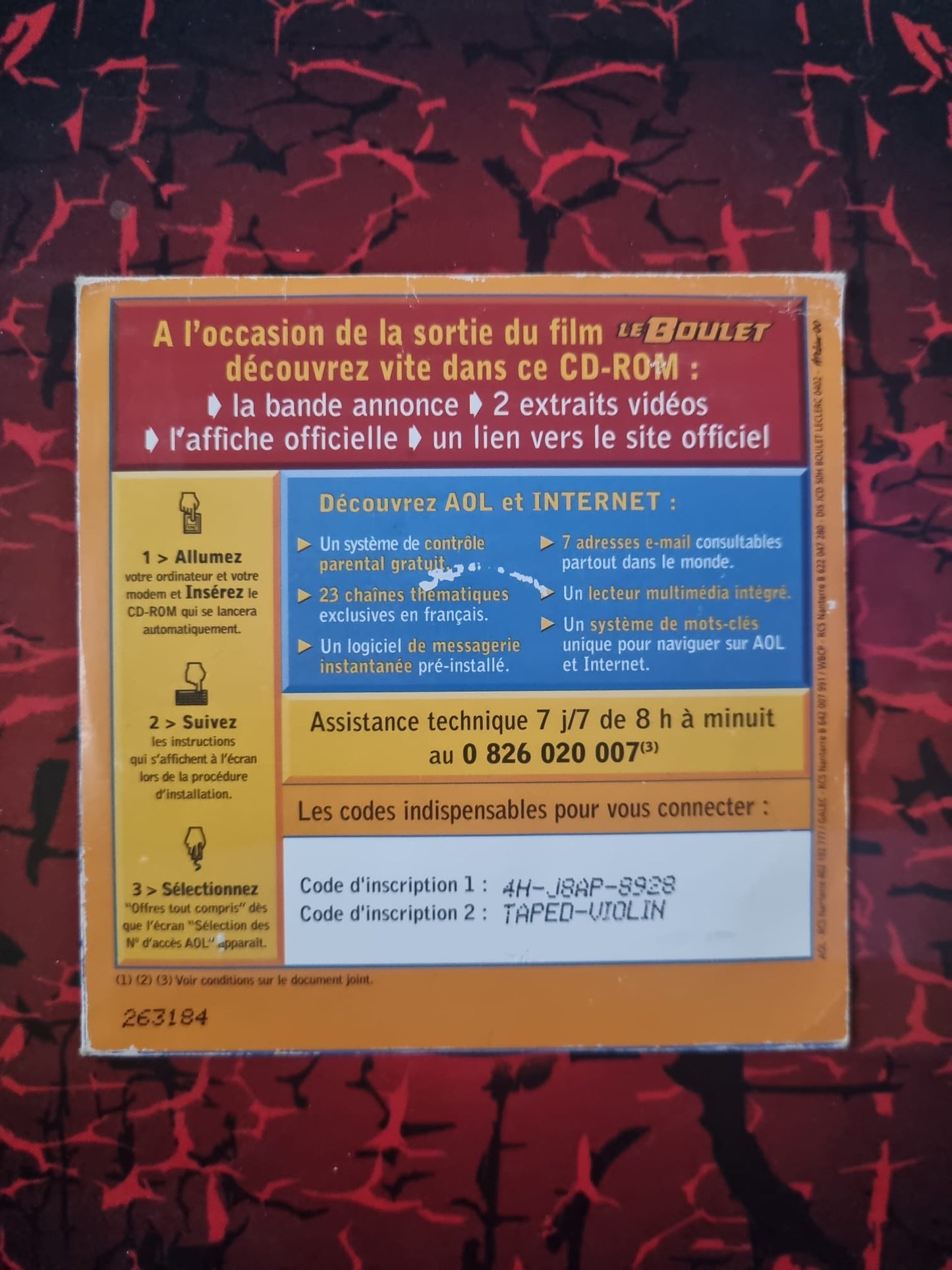 AOL – CD-ROM 50 Heures d’Essai Internet (2002)