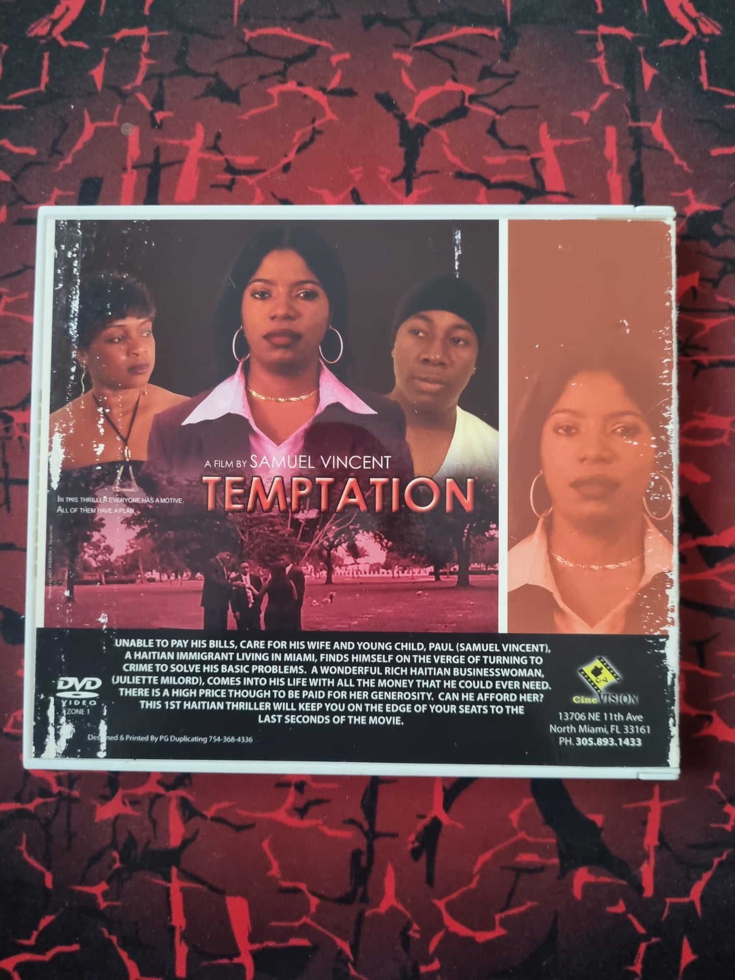 Temptation – Film dramatique haïtien de Samuel Vincent – DVD Zone 1 Anglais