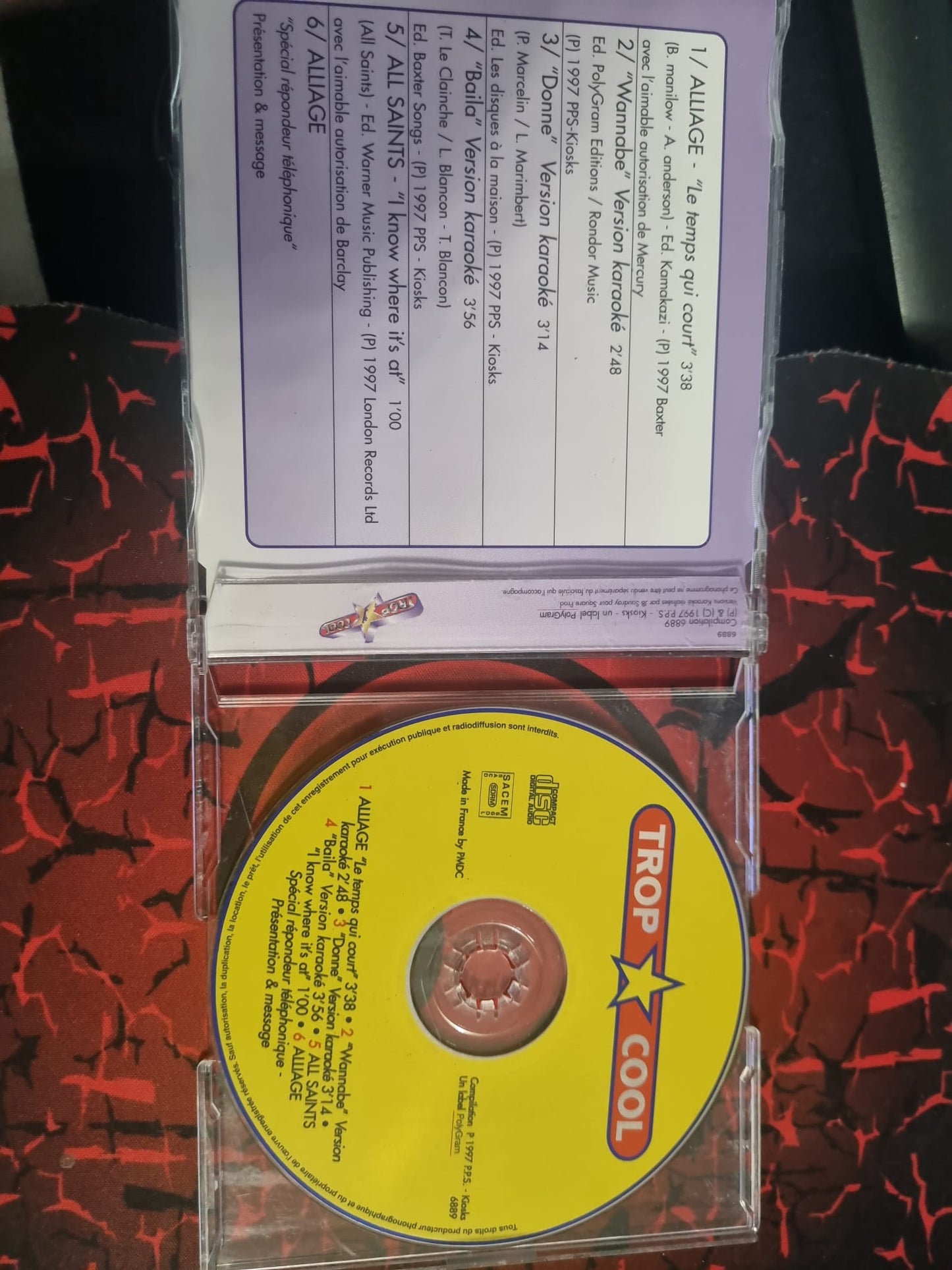 Trop Cool – Alliage “Le Temps qui court” + 3 Titres Karaoké (CD)