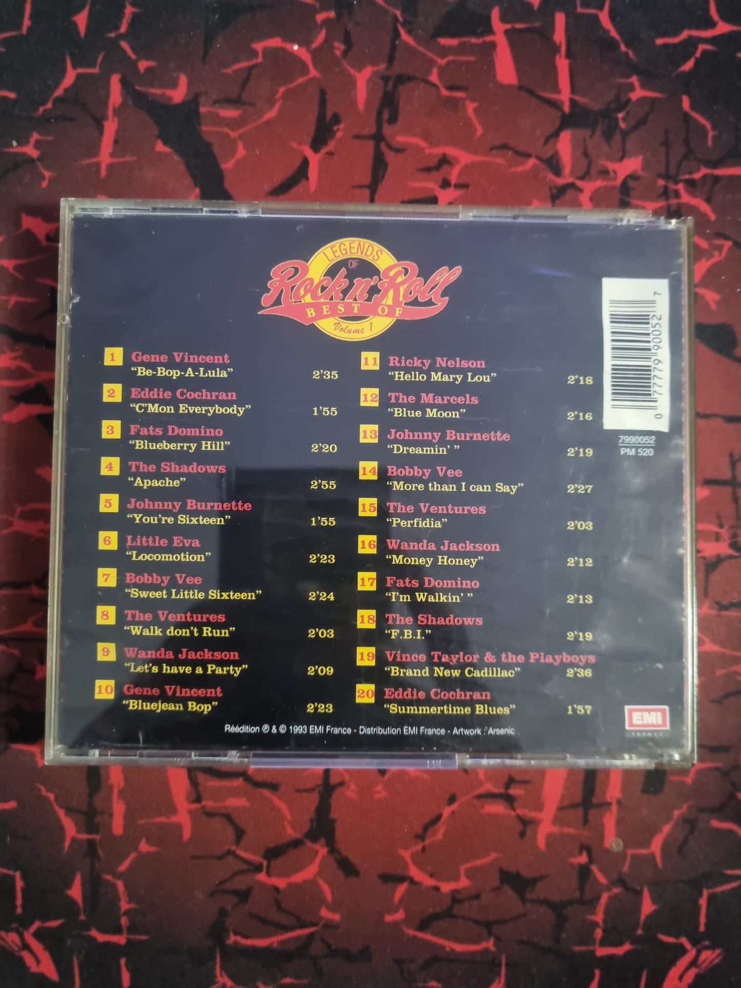 : Legends of Rock’n’Roll – Best Of Vol.1 (CD Compilation) – Gene Vincent, Fats Domino, The Shadows