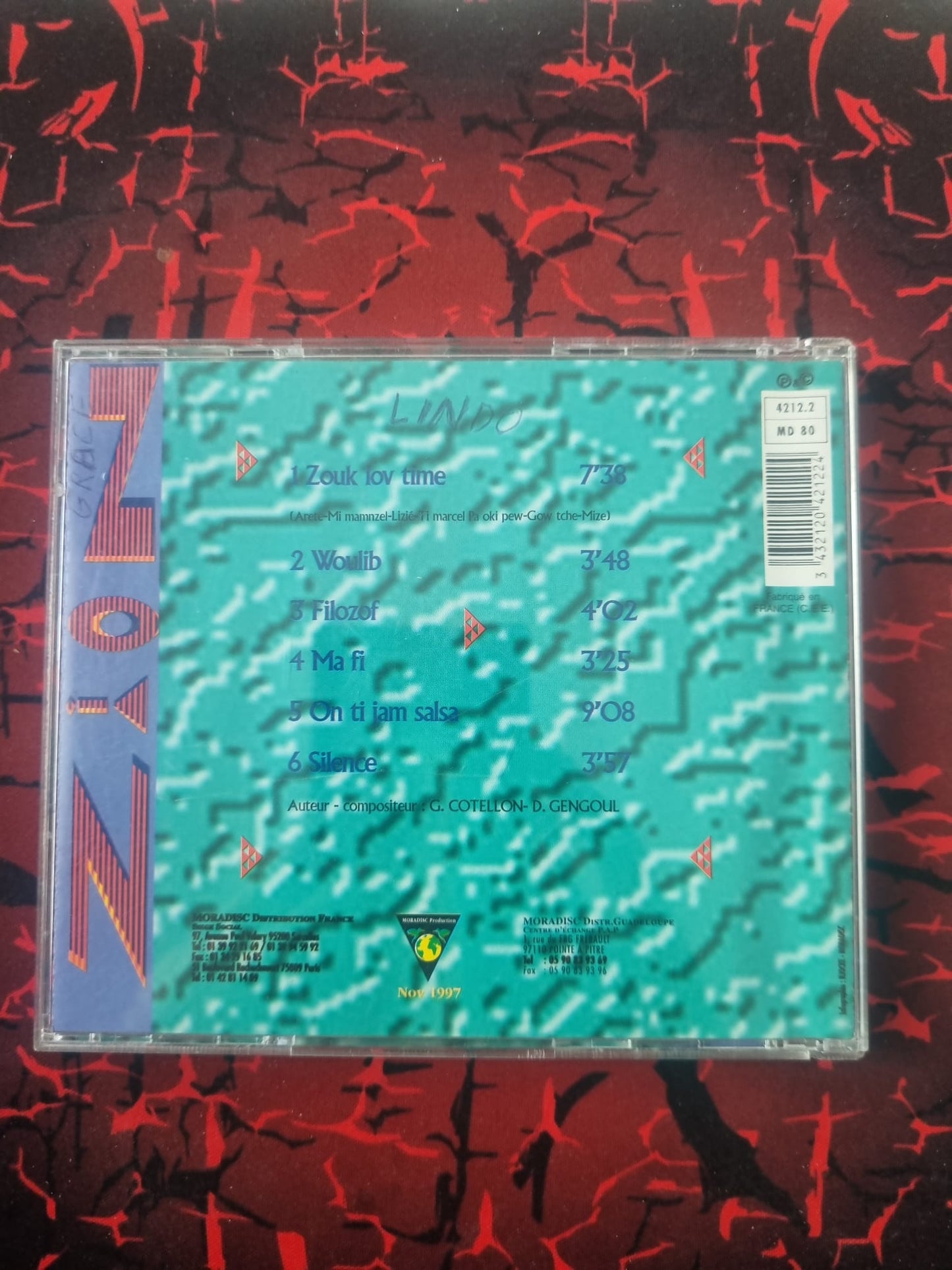 Zion Noyz – Zouk Lov Time – CD Album – Moradisc Production 1997