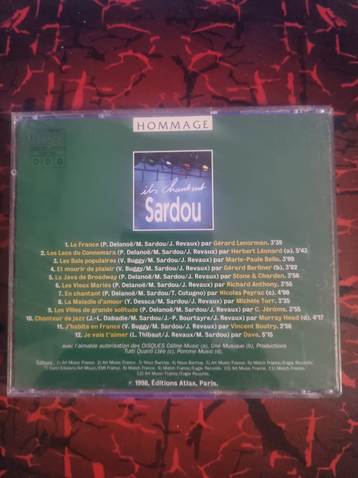 Ils chantent Sardou – Hommage à Michel Sardou (Lenorman, C. Jérôme, Murray Head, Richard Anthony, etc