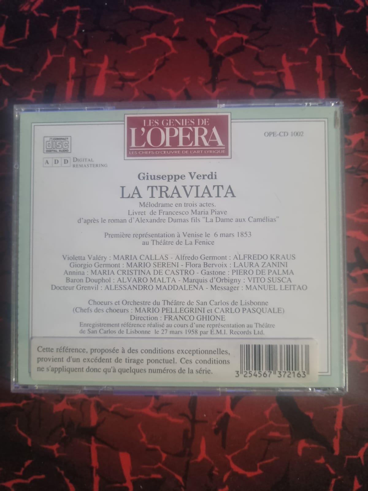 Verdi – La Traviata (Maria Callas, Kraus, Sereni) – Les Génies de l’Opéra – Live 1958
