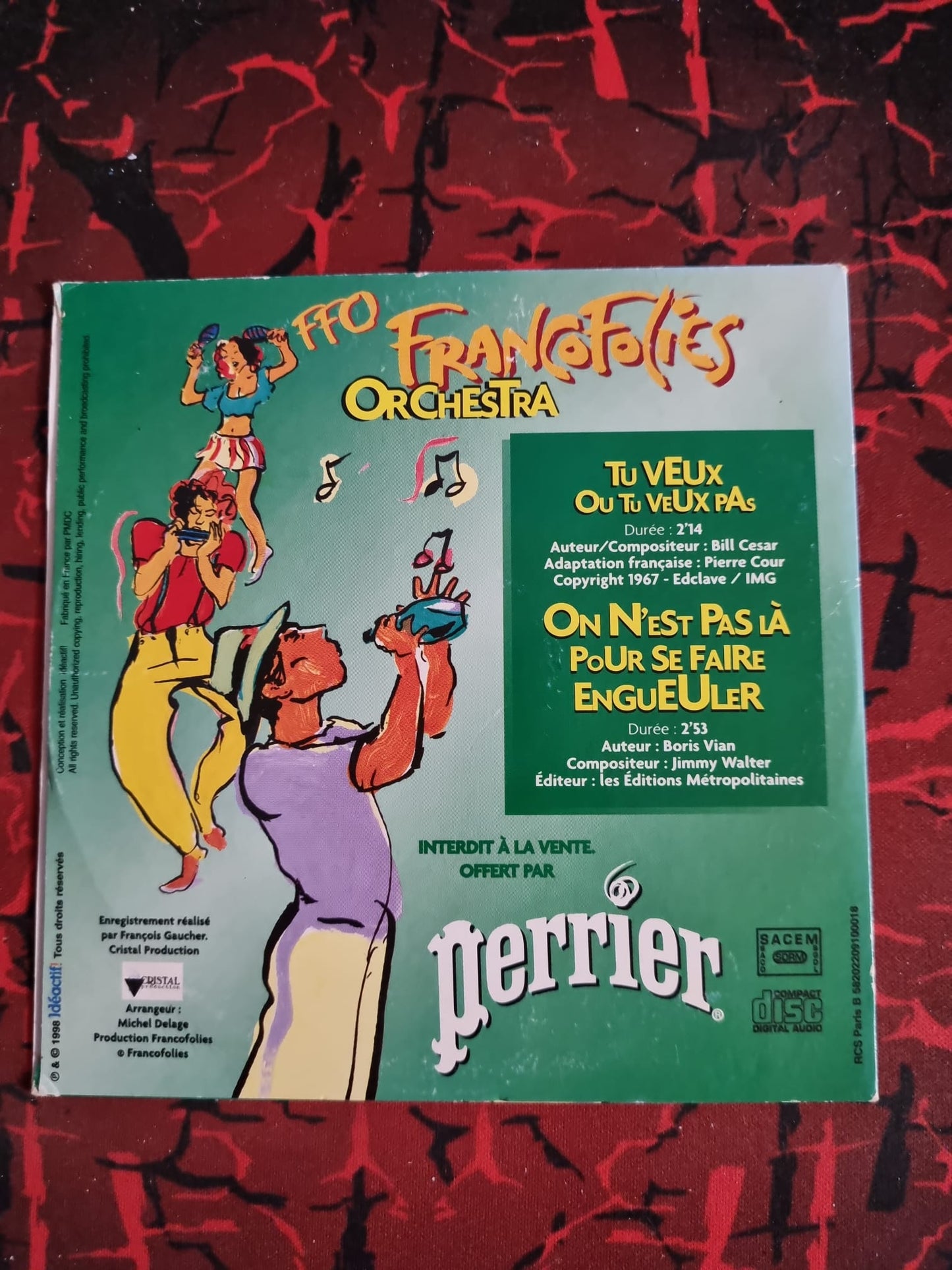 FFO Francofolies Orchestra – Tu veux ou tu veux pas / On n’est pas là pour se faire engueuler – CD Single Promotionnel