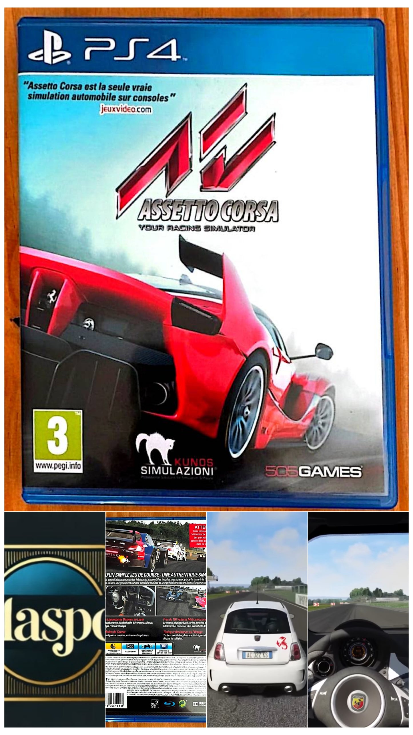 Jeu vidéo PS4 : asseto Corsa (Jeu PS4 Asseto Corsa )