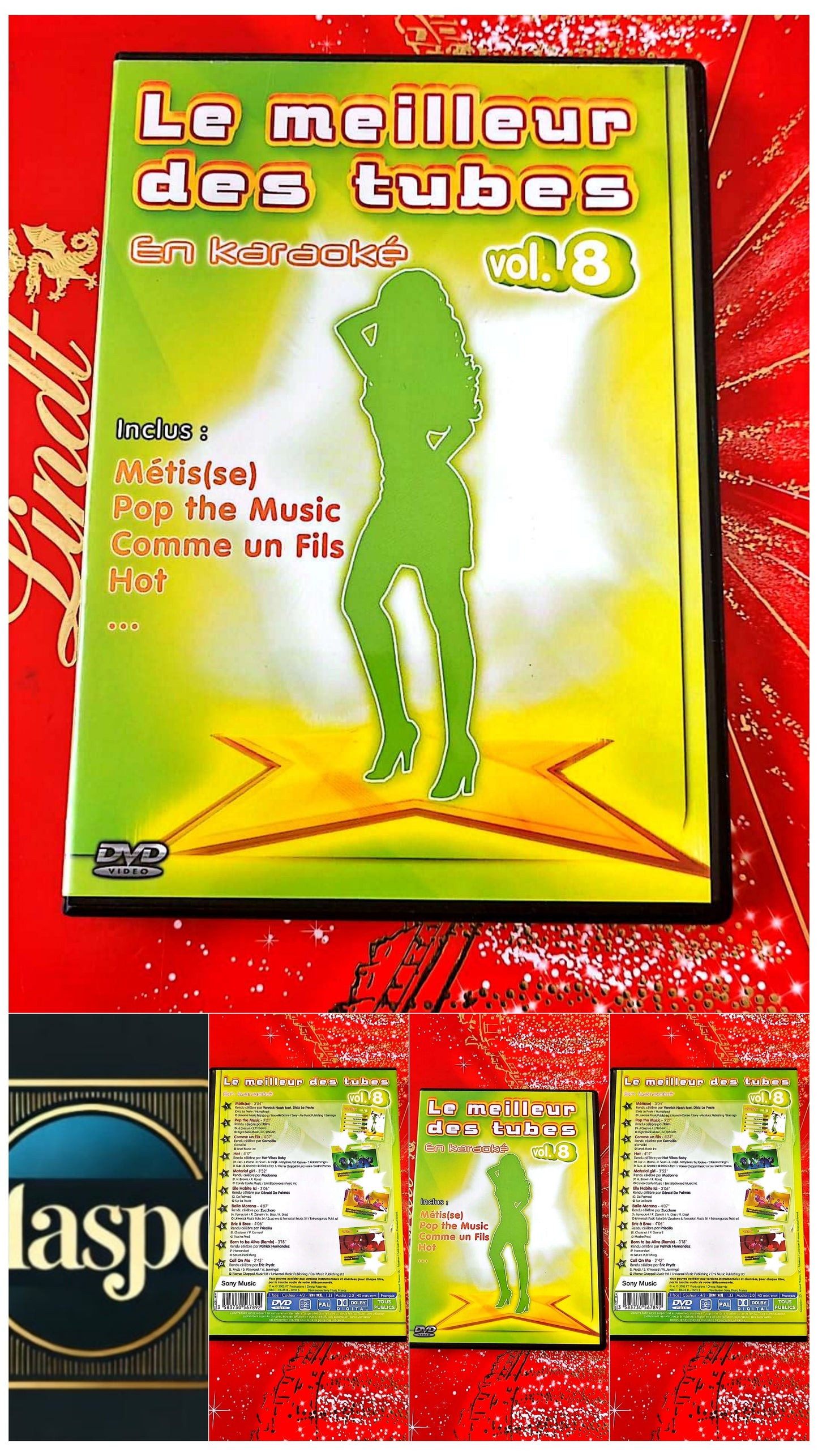 DVD : les meilleurs des tubes karaoké vol 8