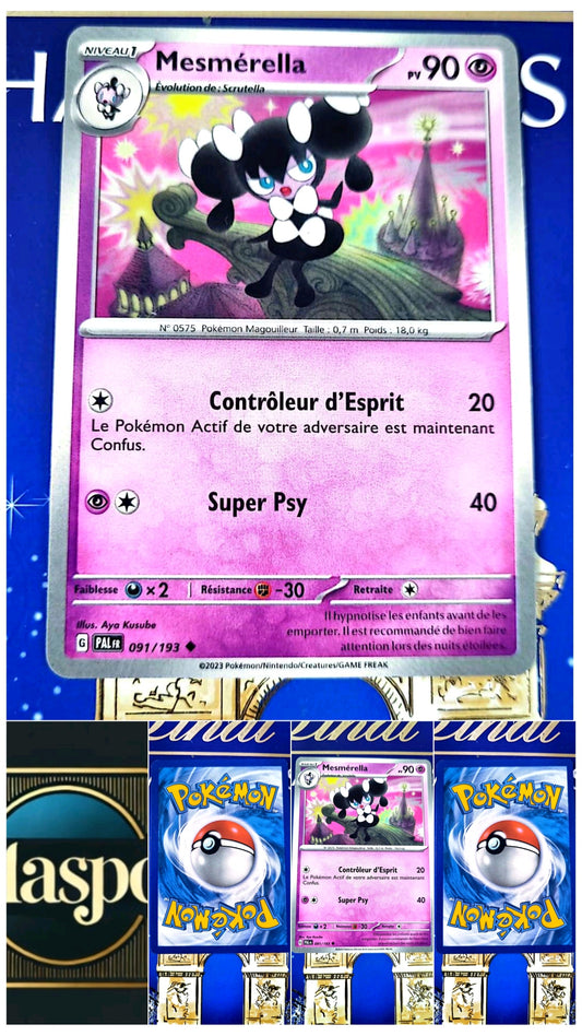 Carte Pokémon Mesmérella – PV 90 – Attaques Super Psy & Créateur d’Esprit