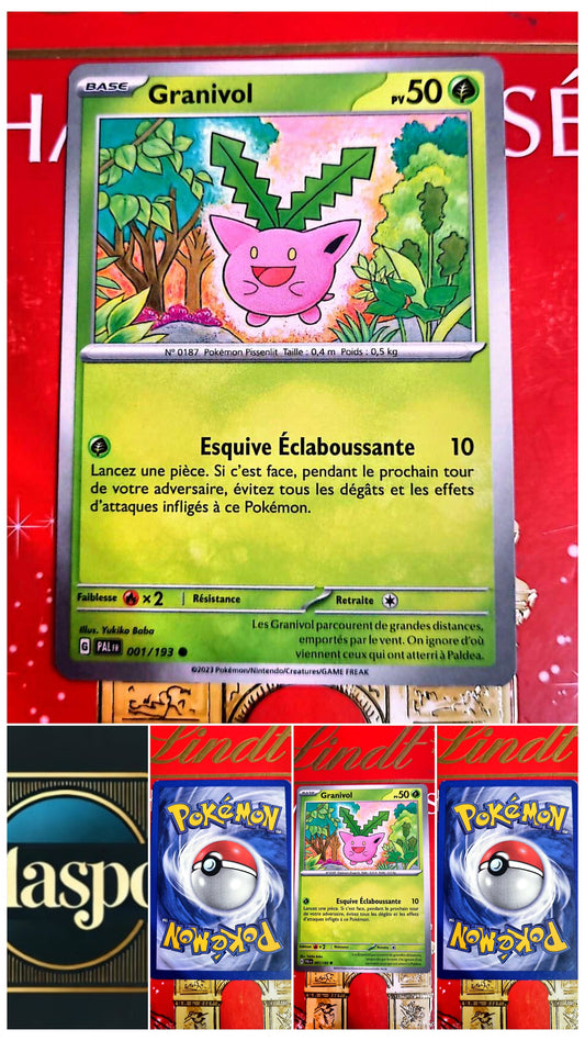 Carte Pokémon – Granivol – 50 PV – Attaques Esquive et Éclaboussure