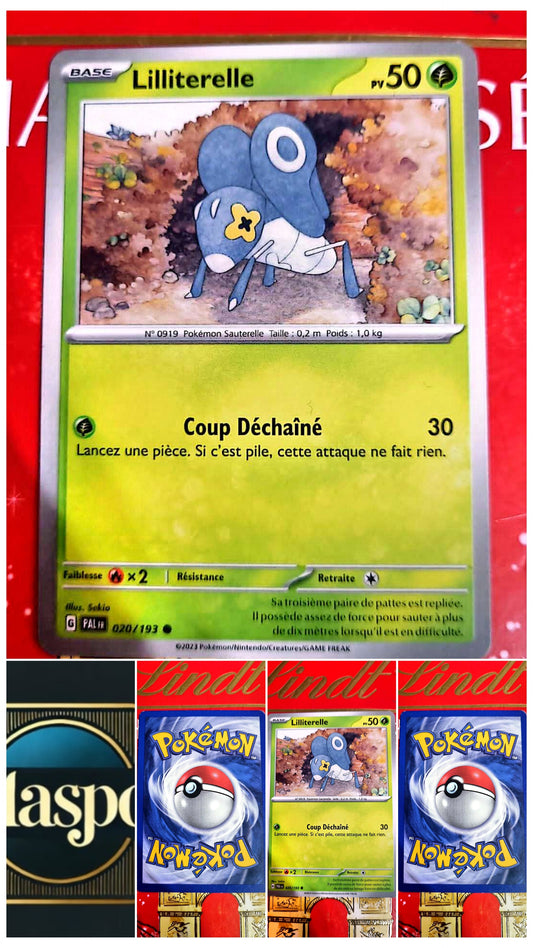 Carte Pokémon – Lilliterelle – 50 PV – Attaque Coup Déchaîné
