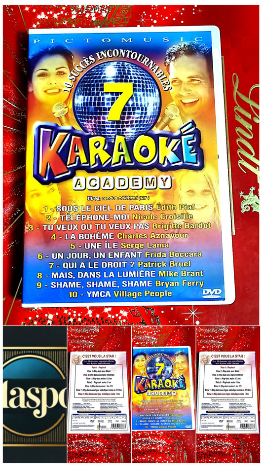 dvd 10 succes incontournables 7 karaoke academy