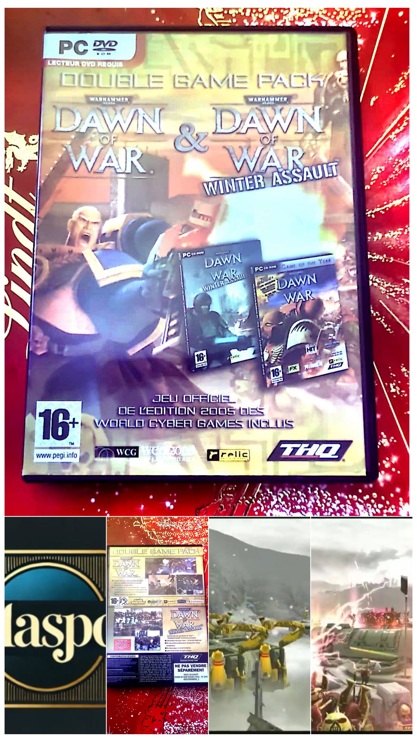 PC – Warhammer 40, 000: Dawn of War + Winter Assault(Double Pack)– Jeu de stratégie en temps réel – Version française – Édition WCG 2005