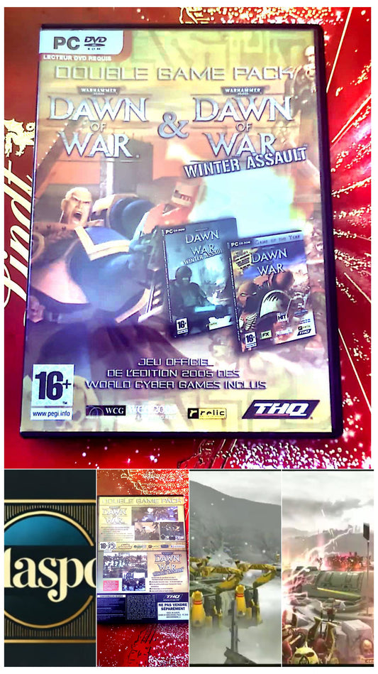 PC – Warhammer 40, 000: Dawn of War + Winter Assault(Double Pack)– Jeu de stratégie en temps réel – Version française – Édition WCG 2005