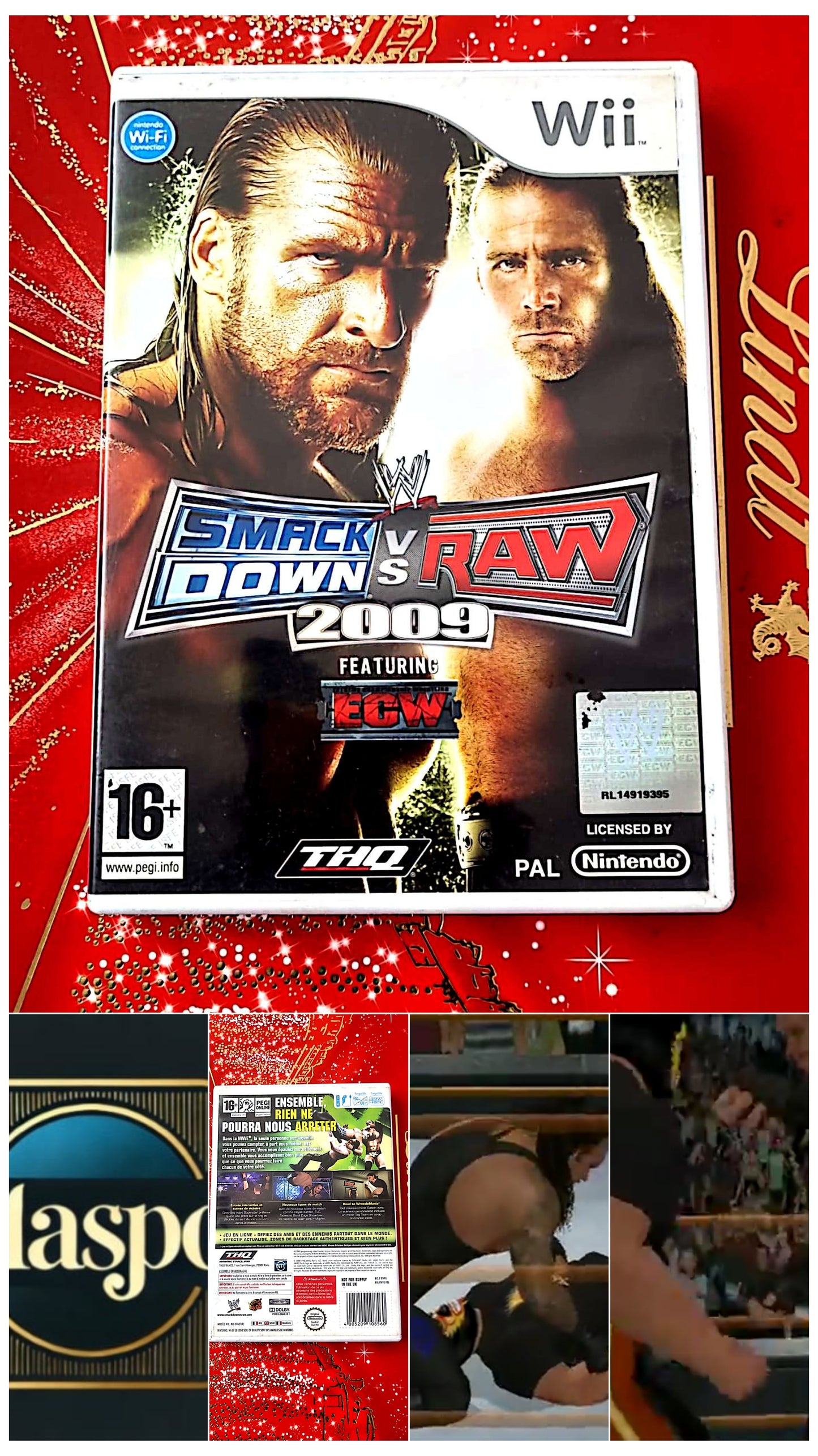 jeu wii smack down vs raw 2009 featuring ecw vendu en bon etat par blaspo