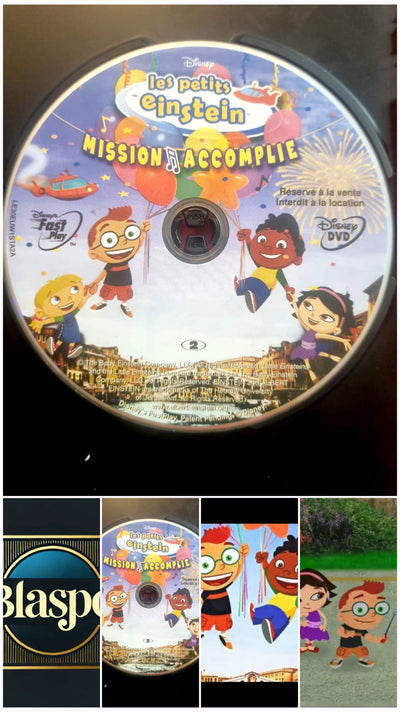Les Petits Einstein – Mission Accomplie – DVD Enfant Disney – Disque seul – Fonctionnel – Sans boîtier