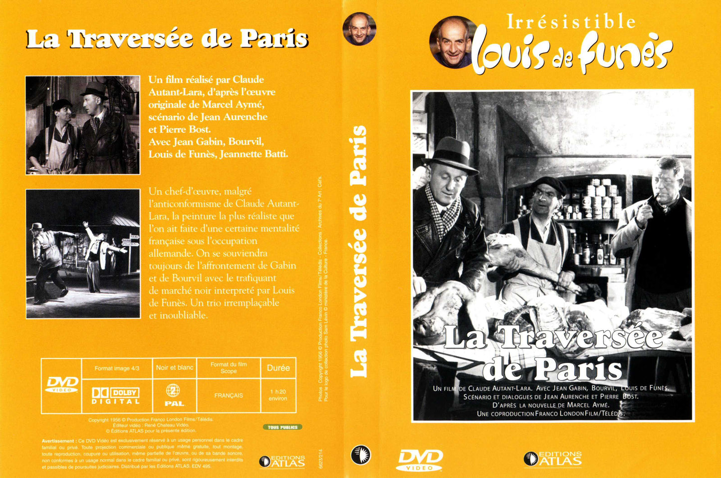 louis de funes la traversee de paris DVD