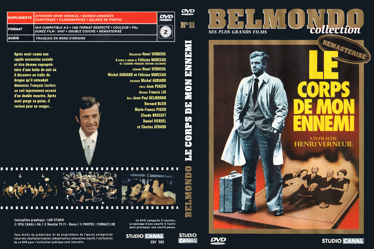 le corps de mon ennemi DVD