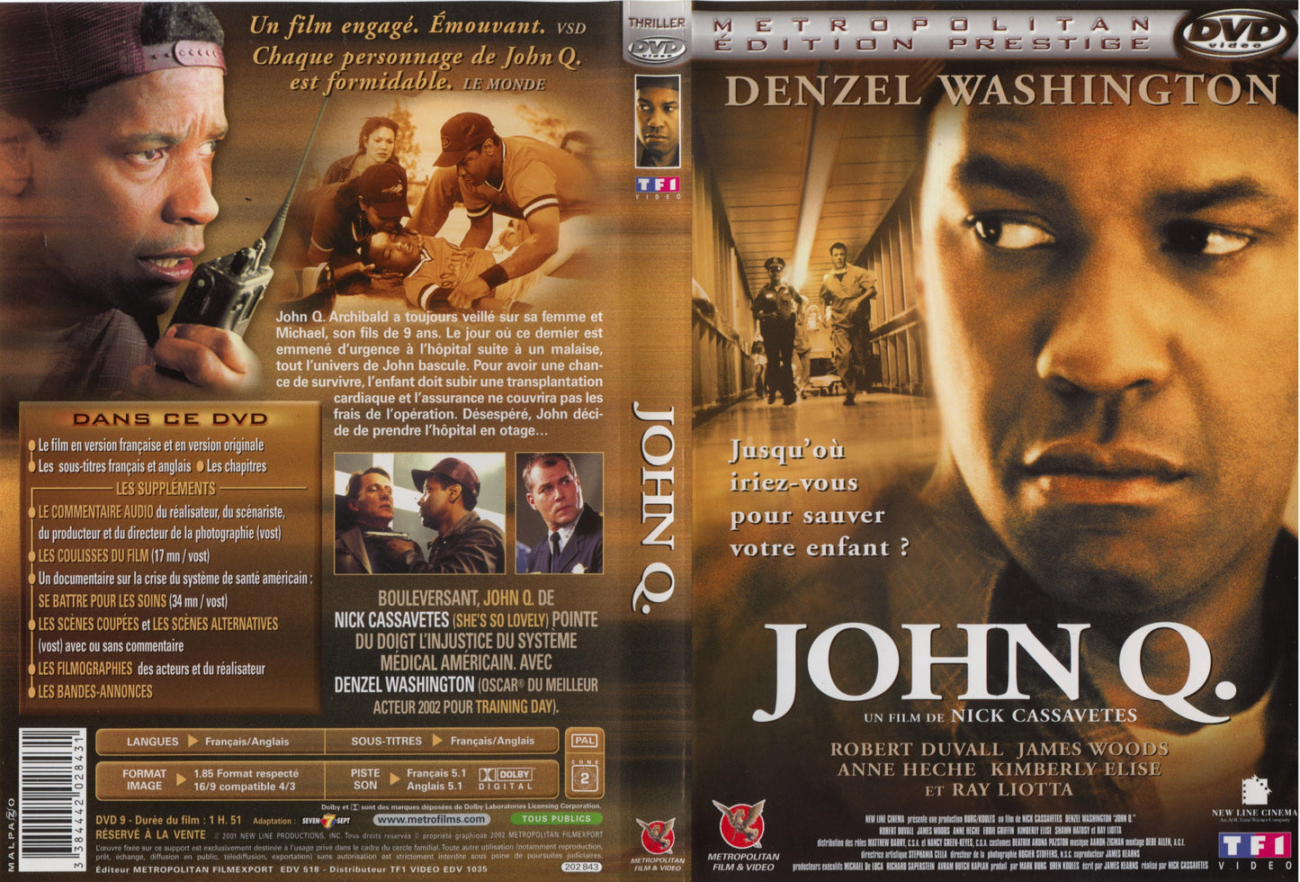 DVD : JOHN Q FILM EN