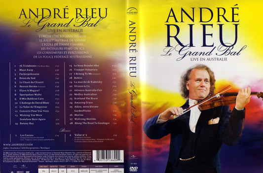 André Rieu le grand bal live en Australie DVD vendu en Bon état Par blaspo