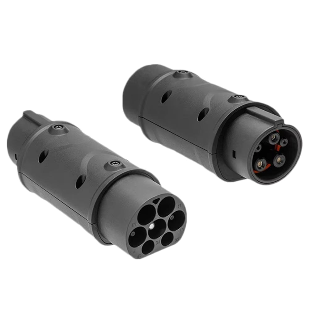Adaptateur Chargeur EV 32A 7kW Type 2 vers Type 1 J1772 pour Voiture Électrique Connecteur de Recharge