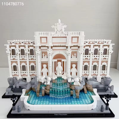 Maquette Fontaine Italienne en Blocs de Construction 1880 Pièces – Modèle Architecture Décoratif à Assembler pour Adultes et Adolescents – Collection Monument Historique
