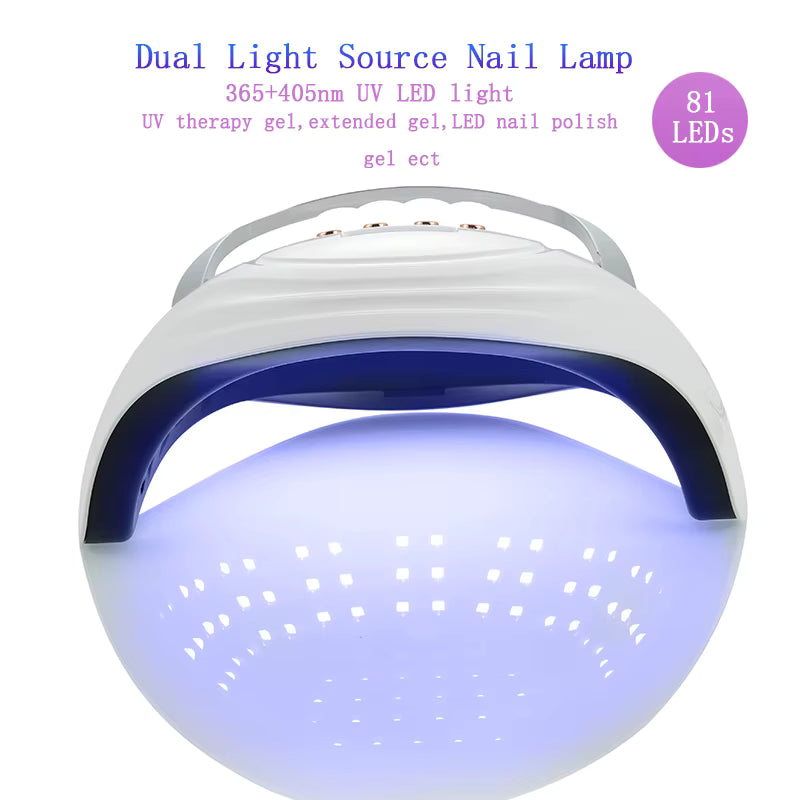 Lampe UV LED SUN X27MAX 81 LEDs pour Ongles – Sèche Vernis Gel Professionnel avec Écran LCD – Lampe Nail Art EU Plug –