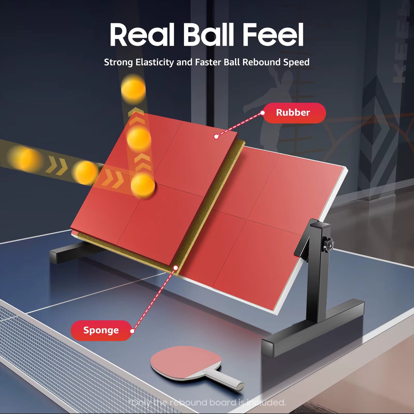 Planche de Rebond Tennis de Table 22,5 cm – Entraînement Ping Pong Individuel